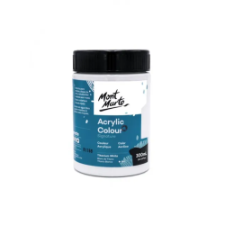 Mont Marte 300ml Studio Acrylic Titanium White